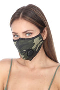 FASHION MASK O/TY002 ARMY PRINT FILTER FACE MASK