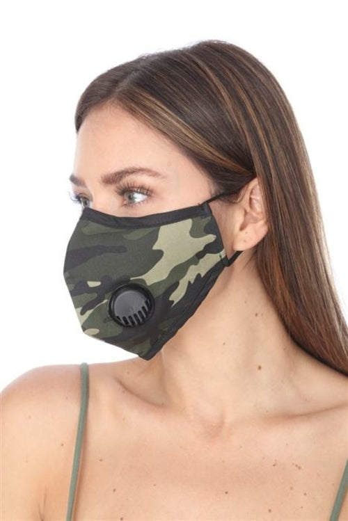 FASHION MASK O/TY002 ARMY PRINT FILTER FACE MASK