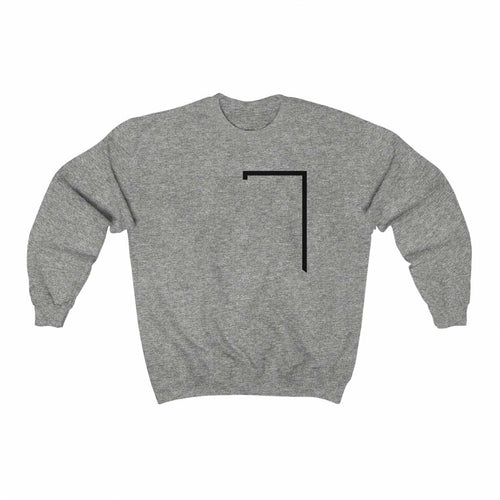 Mens Angled Logo Crewneck Sweatshirt