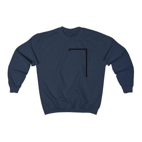 Mens Angled Logo Crewneck Sweatshirt